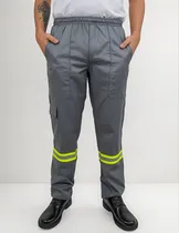 Comprar Calça De Uniforme Brim Pesado Com Faixa Refletiva