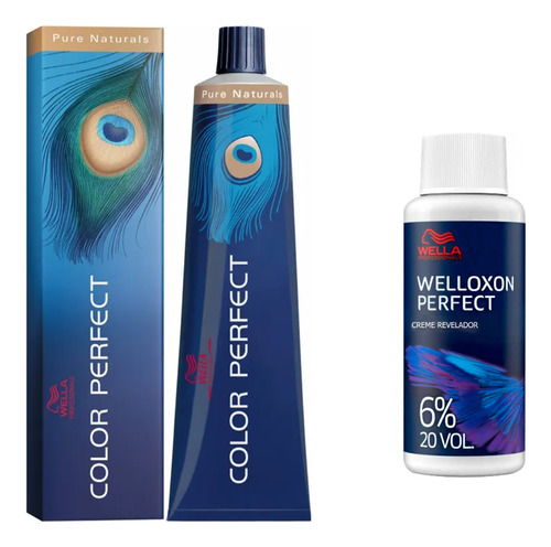 Wella Color Perfect 8.3 Louro Claro Dourado+welloxon 20vol