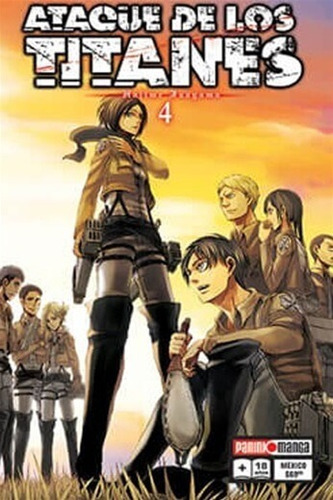 Manga Ataque De Los Titanes N°4, Hajime Isayama, Panini