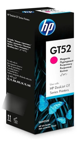 Botella De Tinta Original Hp Magenta Gt52