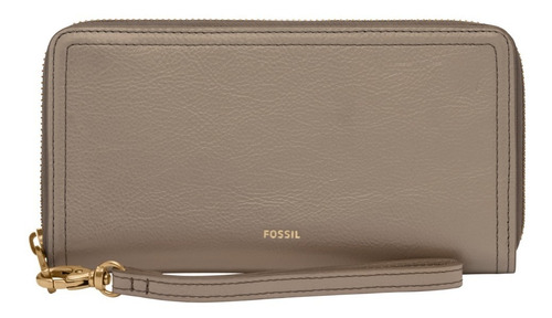 Imagen 1 de 7 de Cartera Dama Fossil Logan Zip Clutch