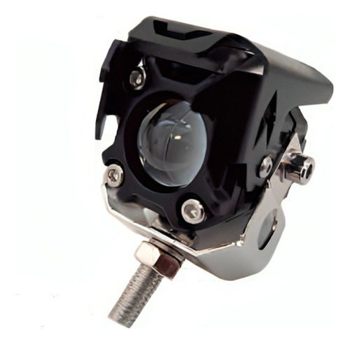 Foco Cuad Moto C/proyector 1.5x1.5pLG Baja Ambar Alta Bco Pz