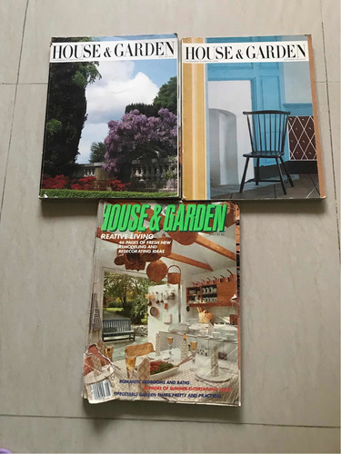 Revista Decoracion House&garden Años80 3 Unidades