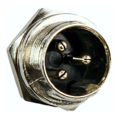 Conector Ficha Microfono Rosca Macho Chasis 3 Pines Din Mic