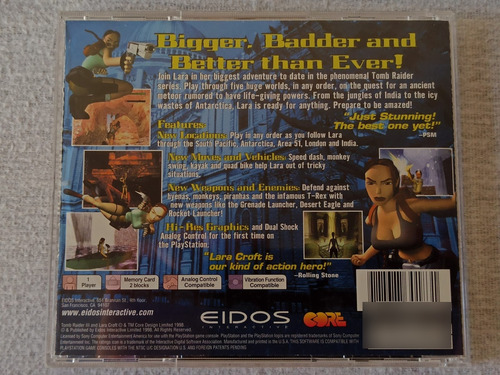 Tomb Raider Iii Ps1 Playstation Original Físico (Usado)