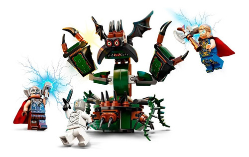Imagen 3 de 5 de Lego Marvel Ataque Asgard 159 Piezas 76207
