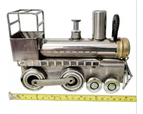 Trenzinho De Brinquedo Locomotiva Trem Miniatura De Ferro - Escorrega o  Preço