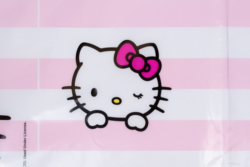 Toalha Hello Kitty Plástica De Mesa 1.20x1.80cm Festa 1 Un