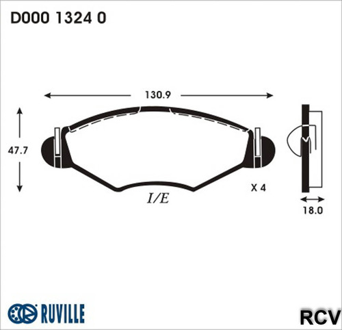 Balatas Disco  Delantera Para Peugeot 206 Xr 1.4l 2007