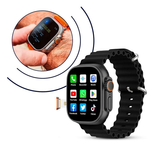 Smartwatch Ultra S9 / Chip / 64gb / Play Store / 2 Camaras
