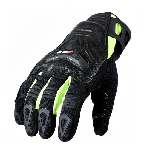 Guantes Moto Cortos Ls2 All Terrain Negro Amarillo Pr