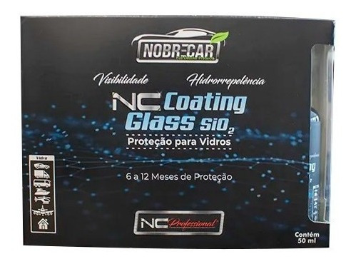Nc Coating Glass 50ml - Proteção E Hidrorepelência Nobrecar*