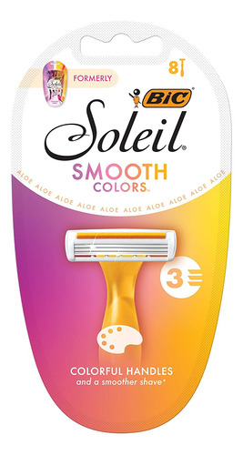 Rastrillos Desechables Bic Soleil Smooth Colors Mujer