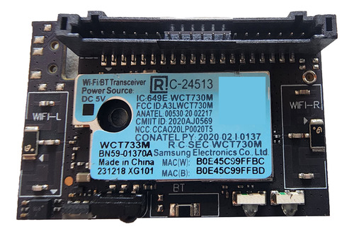 Boton Con Sensor Y Wifi Para Samsung Un50cu7000f