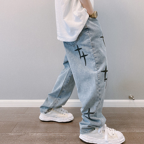 Pantalones Anchos Vaqueros Para Hombre