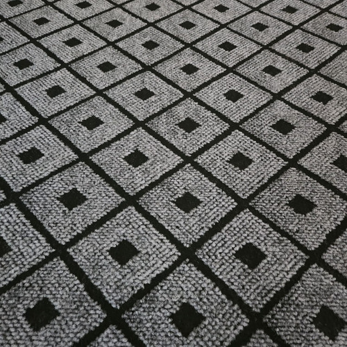Alfombra Carpeta Moderna Textura Relieve 1.00 X 1.50 1.5 M 1 M Geométrico Gris R
