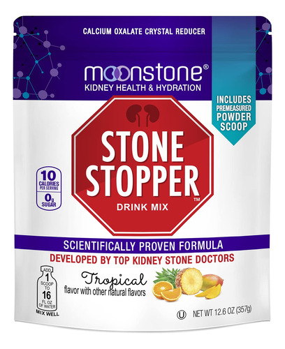 Moonstone Stone Stopper & Kidney Support Drink Mix, Keto Ele