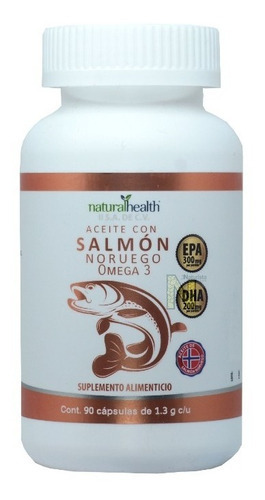 Imagen 2 de 2 de Aceite De Salmón Noruego (90 Caps) Naturalhealth