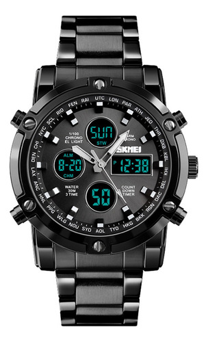 . Reloj Trend Dial Multifuncional, Negro