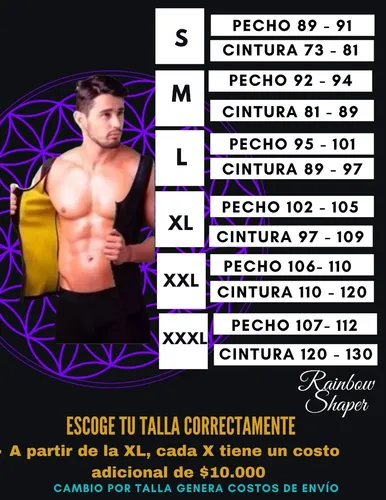 Chaleco Hombre Faja Termica Body Shaper Reductora Osmotex