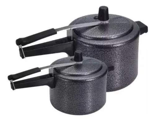 Kit 2 Panelas ​De Pressão Craquelada Vários Kits E Tamanhos 3 Litros & 4,5 Litros