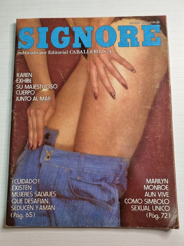 Playboy Signore Marzo 1982 Revista Vintage
