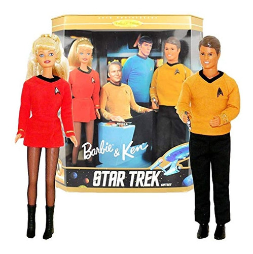 Muñecas Set De Regalo Barbie & Ken Star Trek