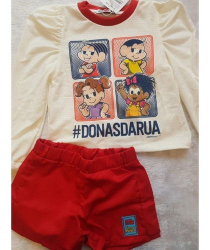 Imagem 3 de 4 de Conjunto Mon Sucré Turma Da Mônica Donas Da Rua 20006