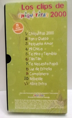 Vhs Chiquititas 2000 ( Los Clips De ...)-c- (Usado)