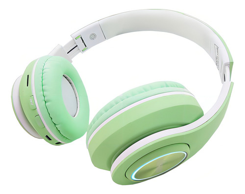 Fone De Ouvido Bluetooth Led Headphone Sem Fio Tws Stereo Cor Verde