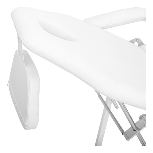 Camilla Masaje Silla Spa Consultorio Lashista Portatil Color Blanco