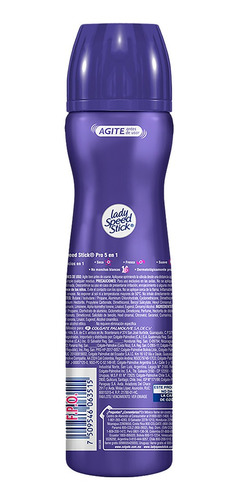 Desodorante Lady Speed Stick Pro 5 En 1 Spray X 150ml