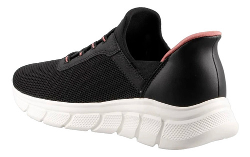 Skechers Bobs B Flex Corredor Para Dama Color Negro, Rosa