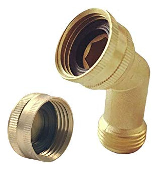 Conector De Codo Para Manguera De Jardín De Latón, Adaptador