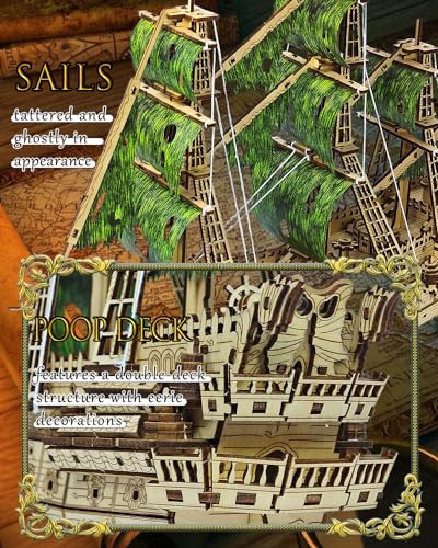 Desafiante Flying Dutchman Rompecabezas De Madera 3d Para Ad