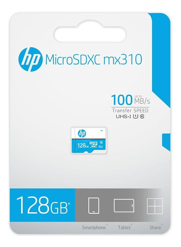 Micro Sd Hp Sdxc Mx310 128gb C10u1