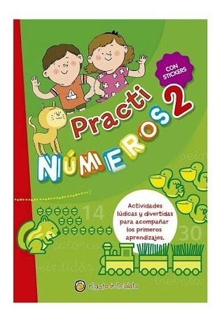 Practi Numeros 2 Actividades Y Stickers Libro P/niños 2462