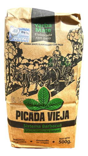 Yerba Ahumada Barbacuá Orgánica - Picada Vieja X500gr