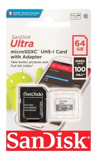 Memoria Micro Sd Sandisk Ultra 64 Gb