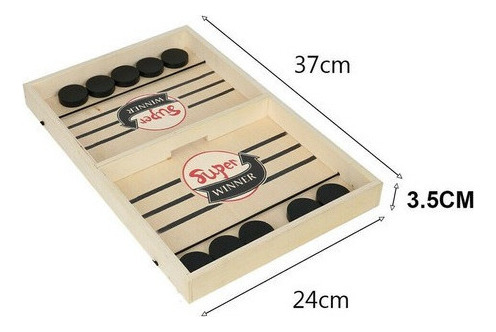 Juego De Mesa De Hockey De Madera Game Battle