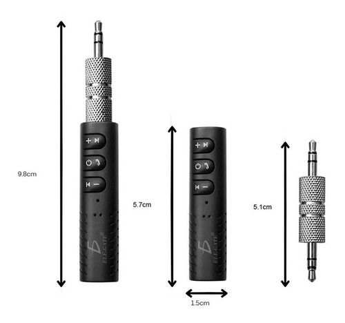 Receptor Bluetooth 5.1 Musica Y Llamadas 3.5mm Carga Usb