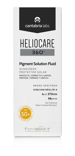 Heliocare Solucin De Pigmento De 360 Spf50+ Ultraligero 1.7f