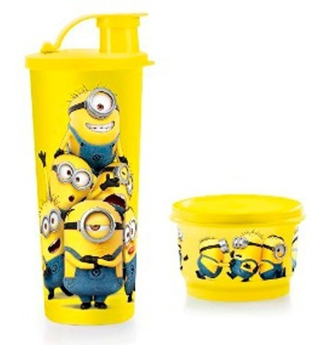 Practi Vaso Y Snack Bowl Minion- Tupperware