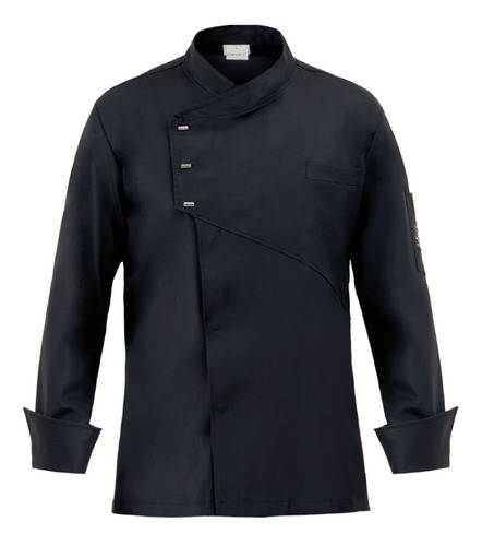 Chaqueta Chef Emanuel Negra Cocina Giblor's Youniforms