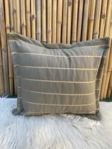 Comprar Cojín Almohadon 50x50 Tusor Rayado Decoracion Sillon Cama