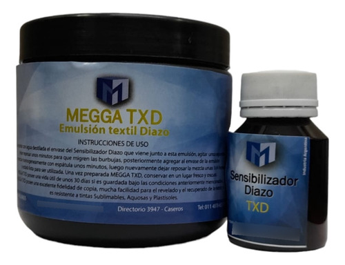 Emulsion Textil Txd Con Diazo - Medio Kg