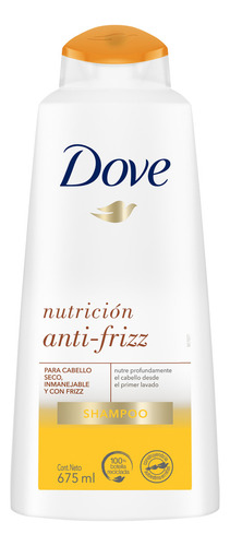 Dove Shampoo Nutrición Anti-frizz 675 Ml