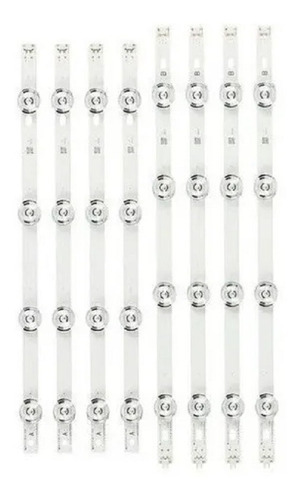 Kit Barra Led Compatível LG 42lx330c 42lx330 Nova Alumínio