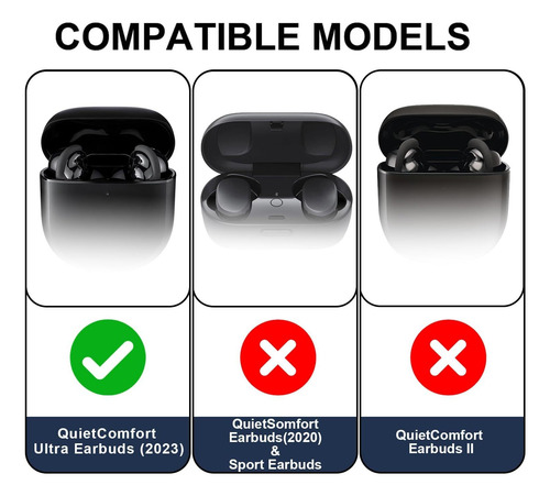 3 Pares Auriculares De Silicona Para Bose Quietcomfort Ultra