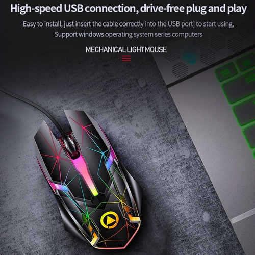 Imagen 6 de 9 de Teclado De Una Mano +ratón Gamer Led Luz Kit Teléfono Pc Usb